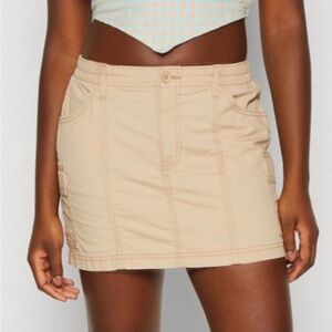 Hollister Cargo Skirt High Rise XS Women’s Tan Pockets